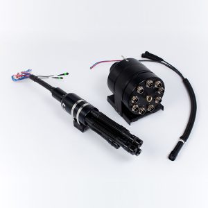 Hybrid power and optic assembly